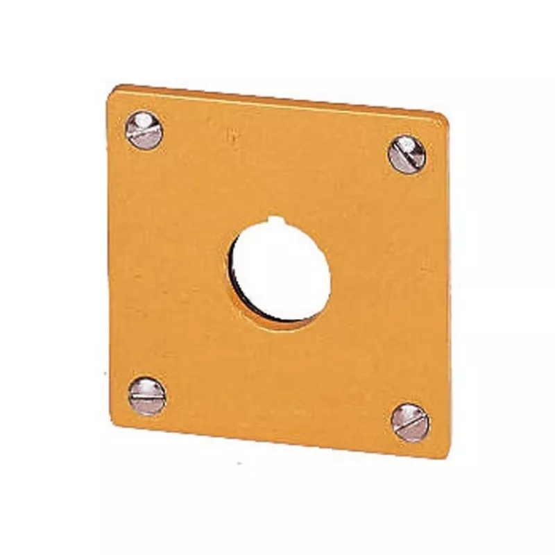 Eaton M22-EY1 piastra di montaggio, giallo, alluminio, IP65, 72 x 72 mm 216542