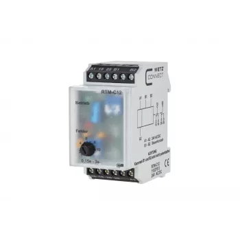 METZ CONNECT 11027613 relè multifunzione temporizzato, 24V AC/DC, 2W, 1 CO, 0,05s-100h, guida DIN