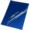 LMG cartelle per rilegatura termica A4 blu effetto pelle 6,0 mm 50 fogli (confezione da 50) LMG-BMDLM-BL-R6