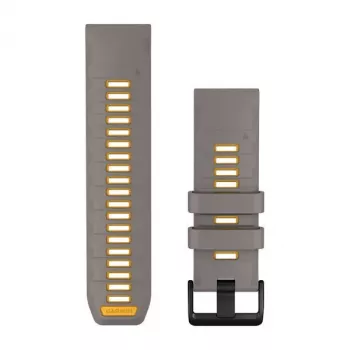 Garmin cinturino in silicone QuickFit 26 mm per orologio grigio ardesia/giallo 010-14508-02