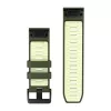 Garmin QuickFit 26 mm cinturino in silicone per orologi - Olive Drab / Lemon 010-14508-01