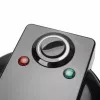 EMERIO WM-131149 macchina per waffle rivestimento antiaderente, senza BPA nero