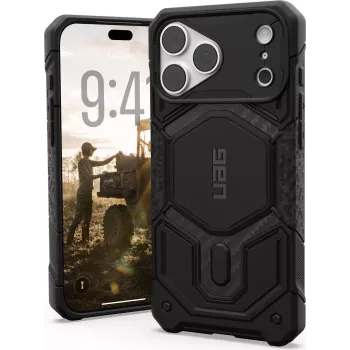 UAG Urban Armor Gear Monarch Pro MagSafe custodia per Apple iPhone 18 Pro Max/17 Pro Max, Carbon Fiber 114568114242