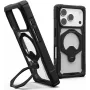 UAG Urban Armor Gear Plasma XTE 360 MagSafe Kickstand custodia per Apple iPhone 18 Pro/17 Pro - nero/trasparente 11457311404G