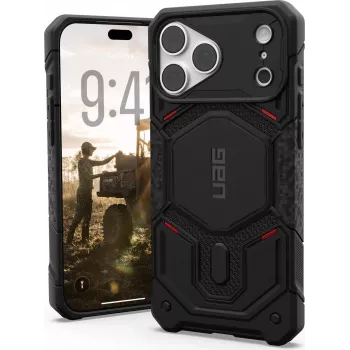 UAG Urban Armor Gear Monarch Pro MagSafe custodia per Apple iPhone 18 Pro Max/17 Pro Max - Kevlar nero 114568113940