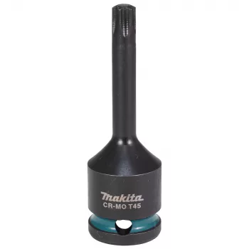 Makita Impact Black chiave a bussola Torx T45 da 1/2 pollice, 78 mm (E-19825)