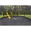 Tappetino per trampolino LEAN SPORT PRO 14ft - 96 anelli a V, tessuto PP resistente ai raggi UV, nero
