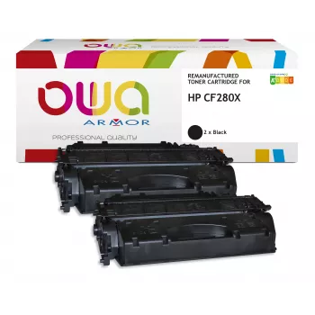 Armor cartuccia toner compatibile confezione da 2 nero sostitutiva per HP CF280X/CF280XD