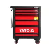 Yato YT-5530 carrello da officina 7 cassetti acciaio nero/rosso