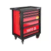 Yato YT-5530 carrello da officina 7 cassetti acciaio nero/rosso