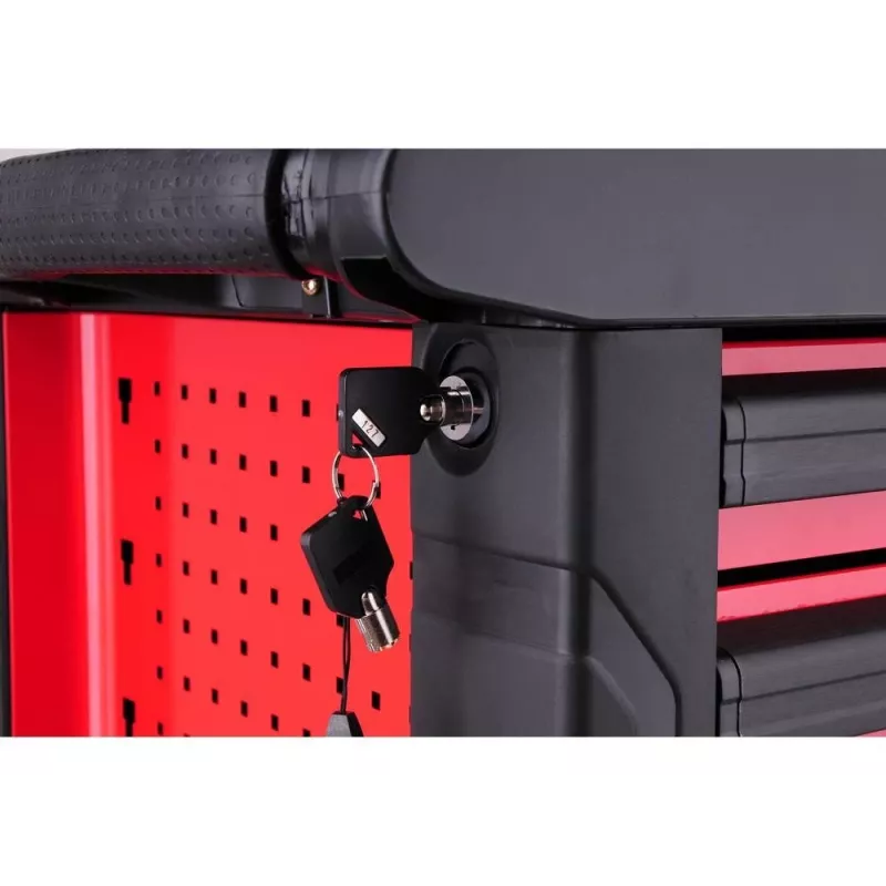 Yato YT-5530 carrello da officina 7 cassetti acciaio nero/rosso