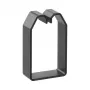 Hager LK750503 canale portacavi in PVC da parete 75x50mm nero 2m