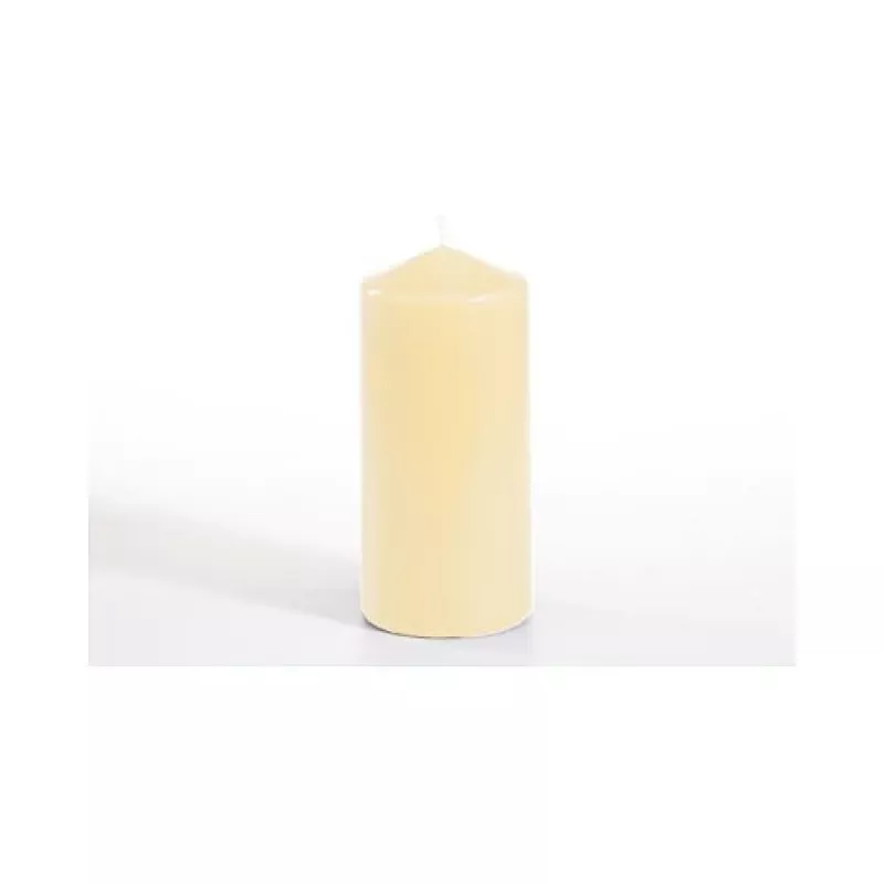 PAPSTAR candela cilindrica 13 cm crema