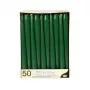 PAPSTAR Candele coniche 22 x 250 mm, verde scuro, confezione da 50 (17969)