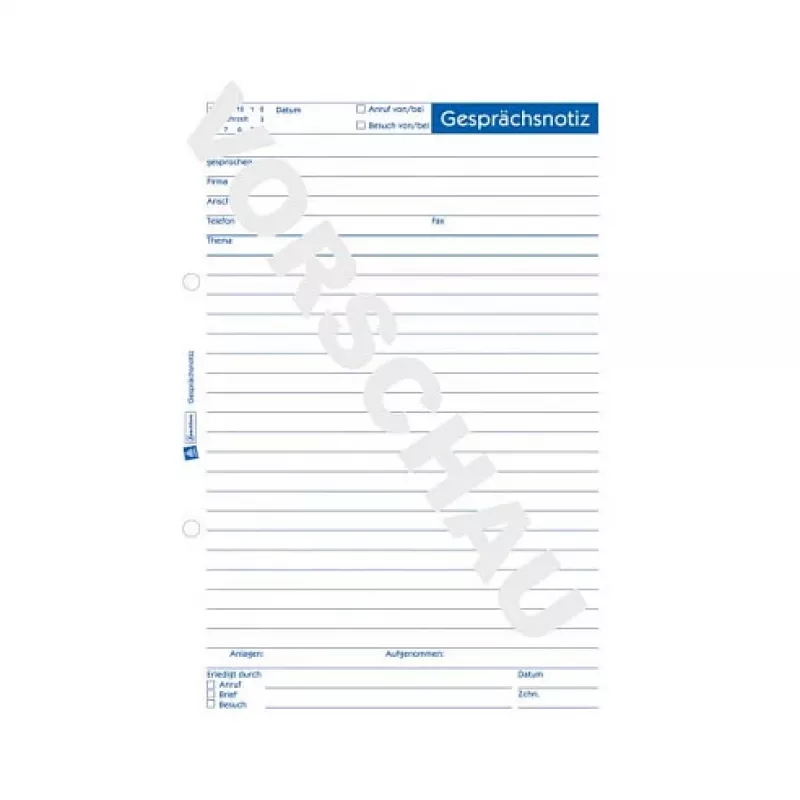Avery Zweckform 1210 blocco per appunti riunioni A5 carta riciclata - 50 fogli