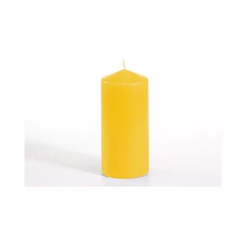PAPSTAR candela a colonna, Ø 60 x 130 mm, durata di combustione ca. 30 h, giallo oro (13589)