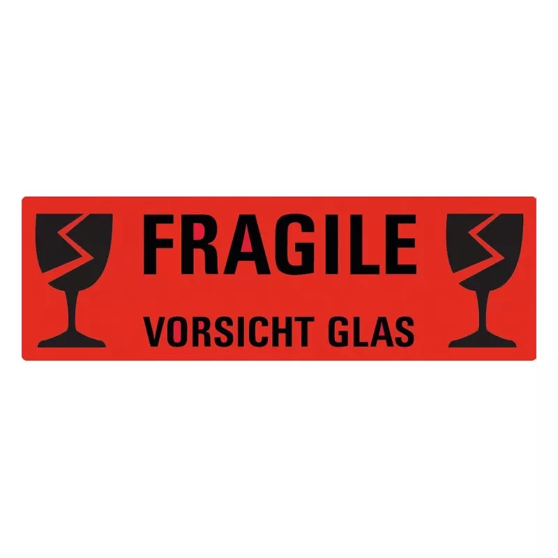 AVERY Zweckform etichette di avvertenza 119 x 38 mm, rosso/bianco, 100 etichette