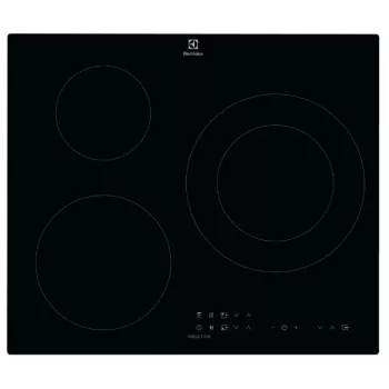 Electrolux LIT60336C piano cottura a induzione 60cm con 3 zone di cottura, nero