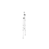 MAUL binario portamappe 132 cm montaggio a parete argento