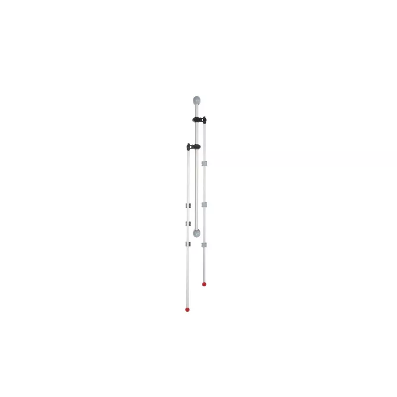 MAUL binario portamappe 132 cm montaggio a parete argento
