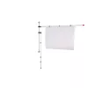 MAUL binario portamappe 132 cm montaggio a parete argento
