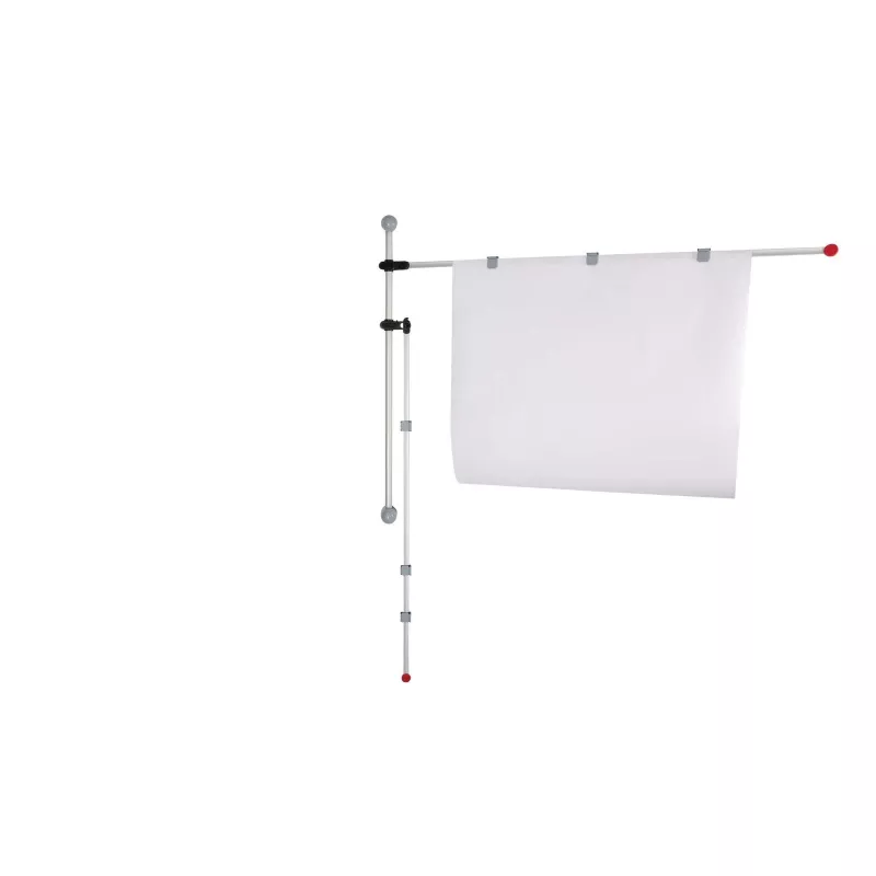 MAUL binario portamappe 132 cm montaggio a parete argento