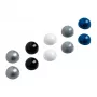 MAUL magneti Ø 3,0 x 1,9 mm, set da 10 pezzi, argento, nero, bianco, grigio, blu