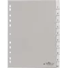 DURABLE 644110 Segnapagine bianchi, polipropilene, 10 linguette, grigio, A4