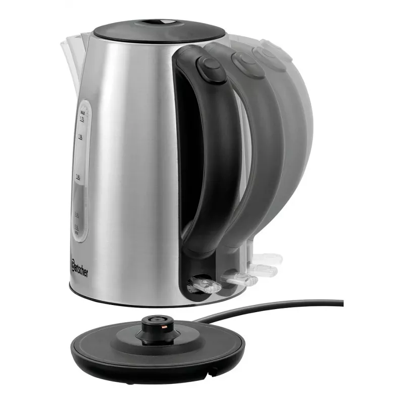 Bartscher 200095 Bollitore senza filo 1,7L in acciaio inox 2200W argento