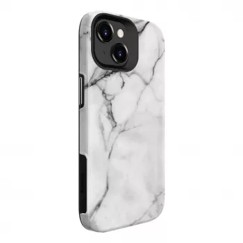 Evelatus Custodia Armor TPU+PC per Apple iPhone 15 Plus marmo bianco