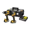 DEWALT 18V XR DCD800 DCF850 doppio set con 2 batterie ricaricabili Powerstack da 1,7Ah