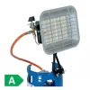 DEDRA stufa a gas a raggi per bombola 4,6kW
