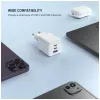 Fixed Mini caricabatterie 2x USB-C e USB GaN 65W bianco