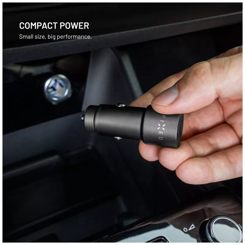 Fixed caricabatterie auto dual USB-C 65W PD 3.0