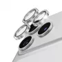 PanzerGlass Hoops protezione ceramica obiettivo glitter argento per iPhone 18 Pro / 18 Pro Max