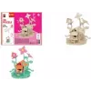 Marabu KiDS puzzle 3D casetta delle fate, set da costruzione in legno da 43 pezzi, compensato pretagliato, montaggio a incastro - 1 pz. 0317000000010
