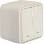 Hager WNC300B interruttore serie per tapparelle da parete 1 polo con simboli a freccia IP55