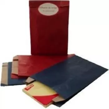 AGIPA sacchetto regalo in carta kraft rossa 180 x 350 mm, 50 g/m², 1 pezzo 101652