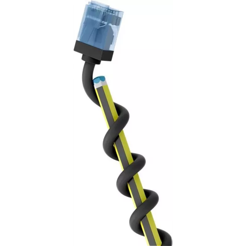 Goobay cavo patch CAT 6A Slim U/UTP ultraflex, nero, 0,25 m, connettori snagless extra corti 74233