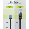 Goobay cavo patch CAT 6A Slim U/UTP ultraflex, nero, 0,25 m, connettori snagless extra corti 74233