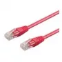 Wentronic cavo patch di rete Cat6 RJ-45 da 1 m, placcato oro, magenta 95261