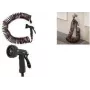 Bradas SPRING FLEX set tubo a spirale 15 m estensibile, autoavvolgente, con ugello a spruzzo e raccordi rapidi WSF15