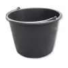 Bradas KTW16 secchio da costruzione in PVC 16L, nero, rotondo, con manico in metallo e scala interna