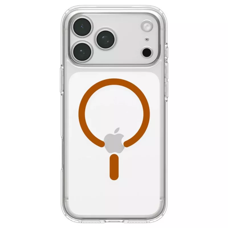Spigen Ultra Hybrid custodia MagSafe per iPhone 17 Pro / 18 Pro - trasparente/arancione