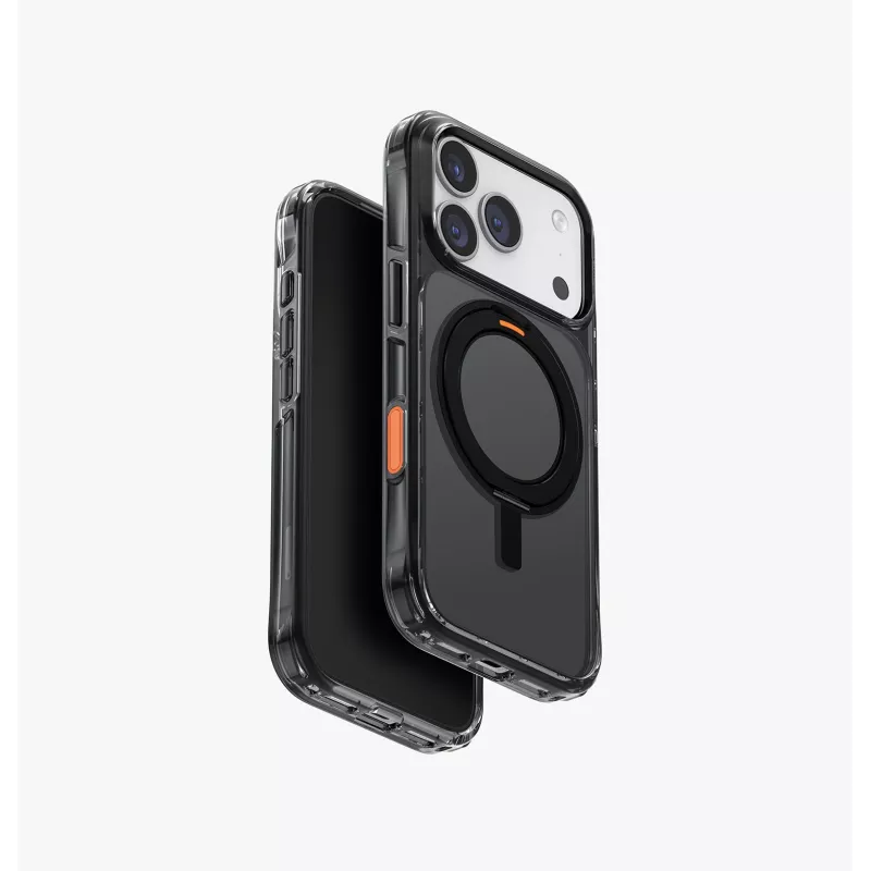 UNIQ Swivix custodia per iPhone 17 con kickstand girevole a 360°, trasparente