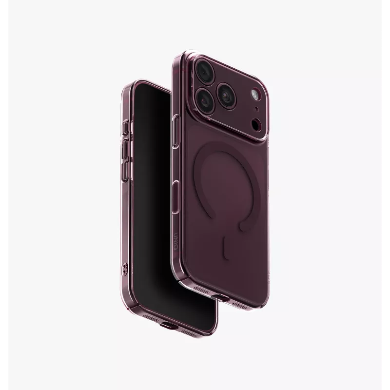 UNIQ Hybrid custodia per iPhone 18 Pro / 17 Pro con ricarica Magclick Airsuit trasparente