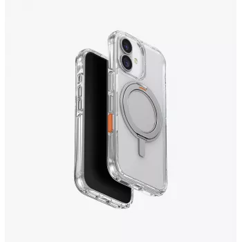 UNIQ Swivix custodia per iPhone 17 con kickstand girevole a 360°, trasparente