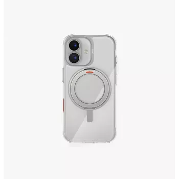 UNIQ Swivix custodia per iPhone 17 con kickstand girevole a 360°, trasparente