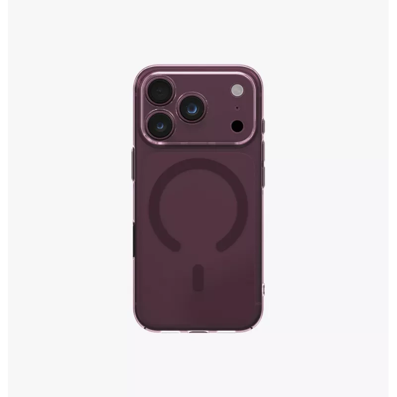 UNIQ Airsuit MagClick custodia con ricarica per iPhone 18 Pro / 17 Pro – bordeaux