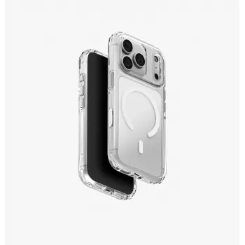 UNIQ LifePro Xtreme Magclick custodia trasparente con ricarica per iPhone 18 Pro / 17 Pro